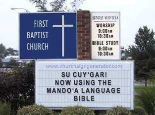 First Mando'a Baptist Church?